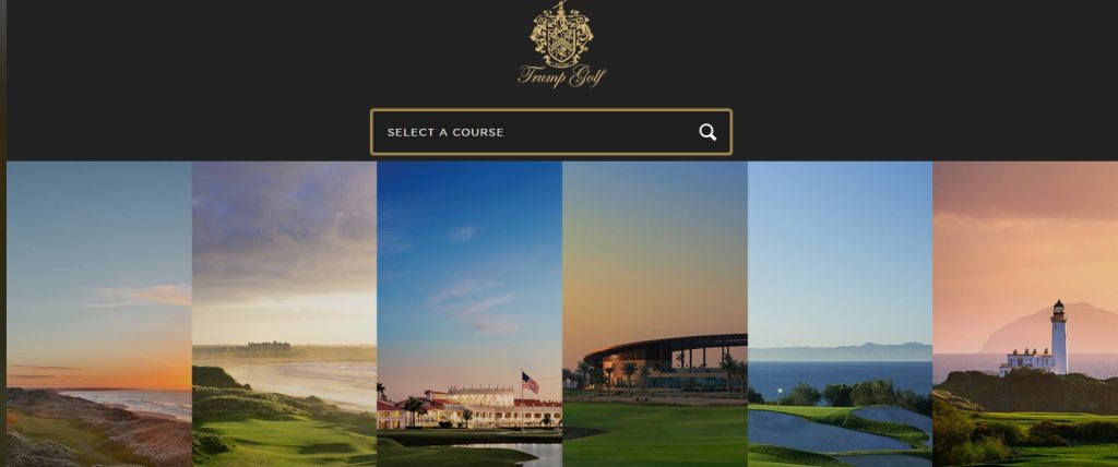 Сайт booktrumpgolf.com