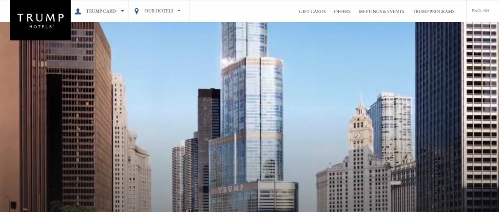 Сайт trumphotels.com