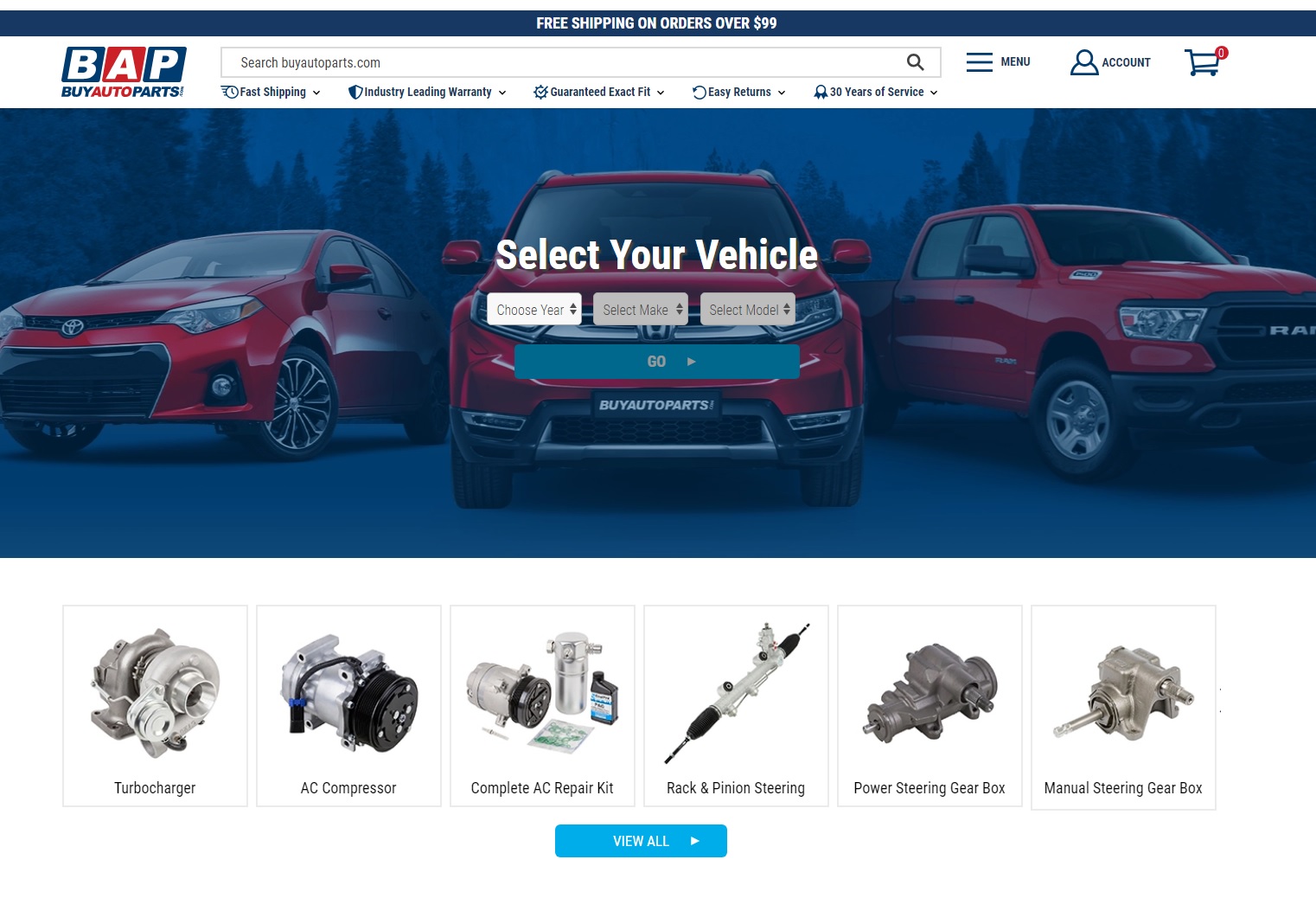 Buy Auto Parts — американский магазин запчастей для легковых и грузовых автомашин