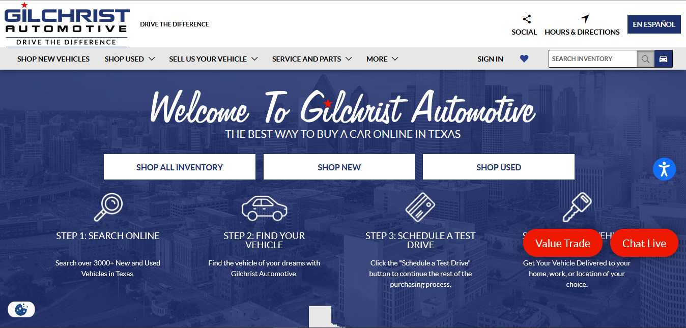 Gilchrist Automotive – онлайн-магазин автомобилей и запчастей в США