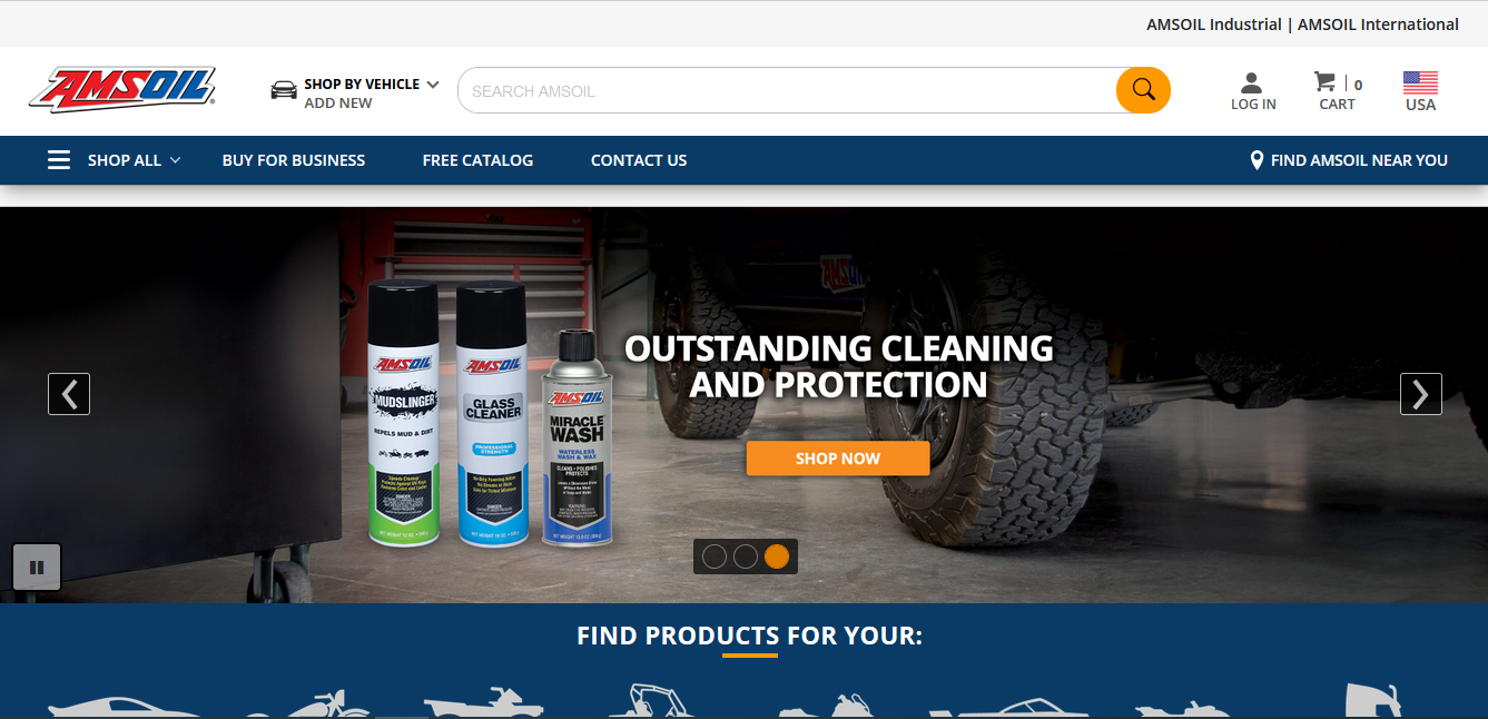 AMSOIL — магазин автомобильных масел и смазочных материалов