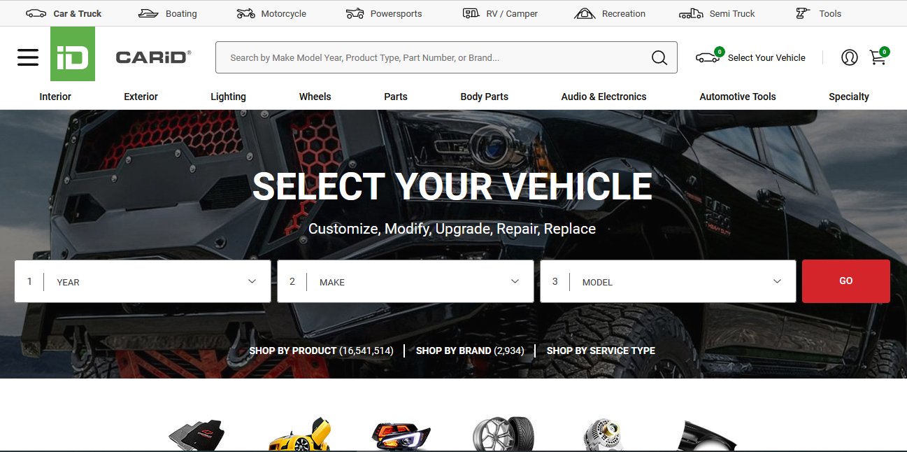 CarID.com - интернет-магазин автозапчастей и аксессуаров из США