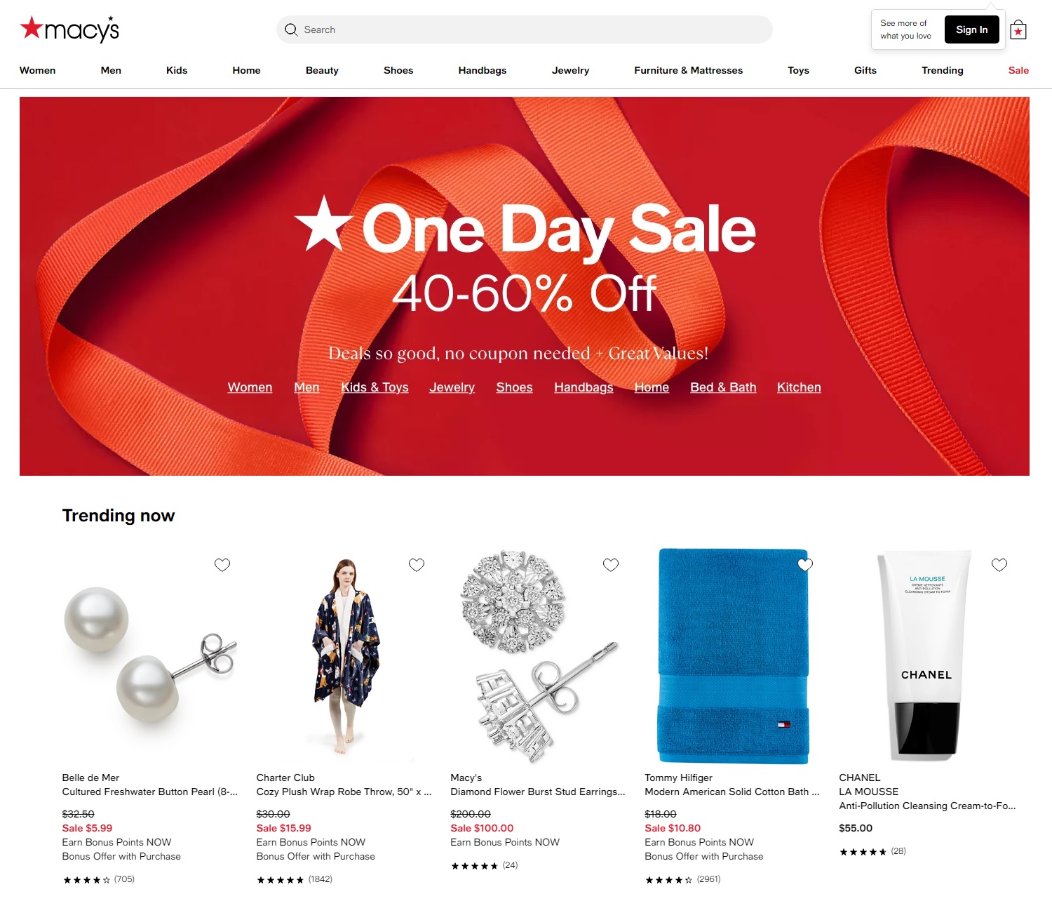 Интернет-магазин macys.com