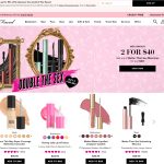 Веб-сайт по продаже косметики TooFaced Cosmetics