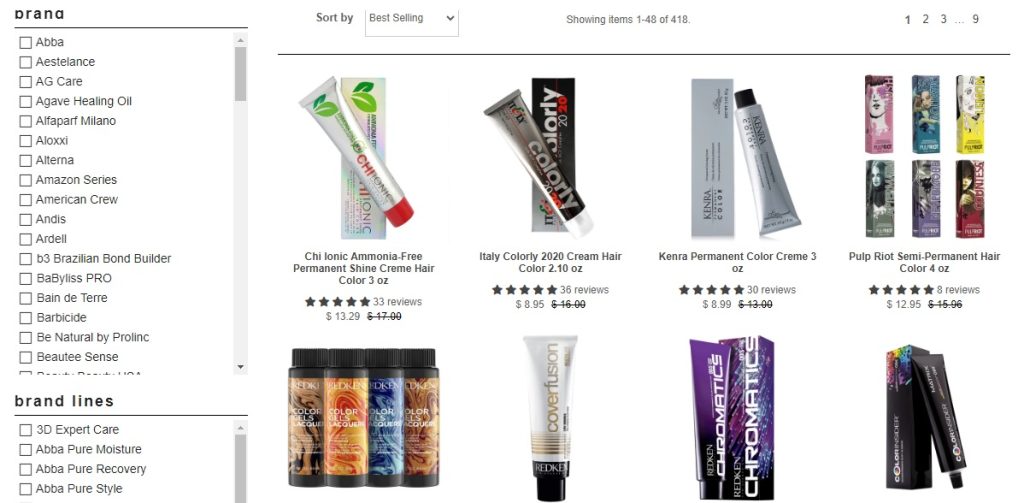 Распродажи на сайте brightonbeautysupply