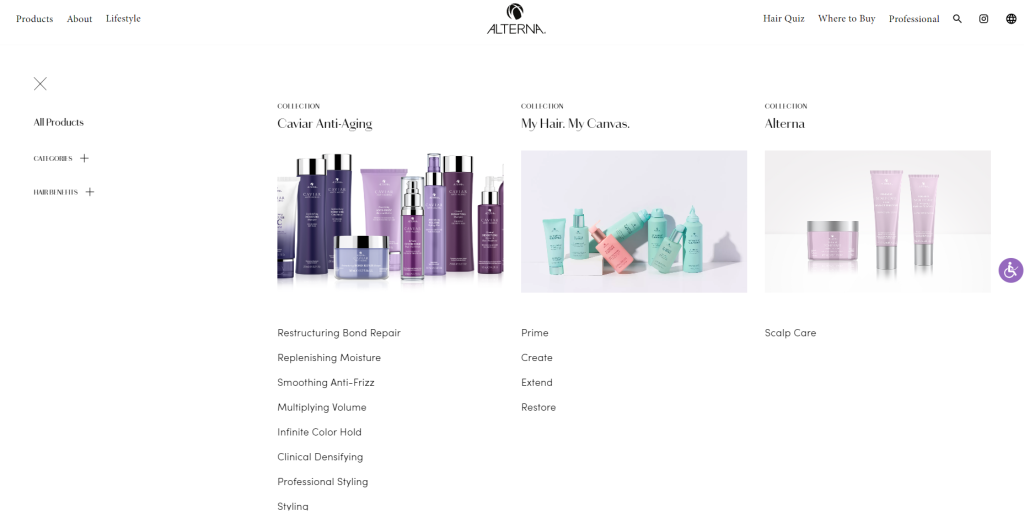 На сайте alternahaircare.com представлены средства по уходу за волосами из натуральных ингредиентов. Вся продукция имеет сертификаты качества и полностью гипоаллергенна. Эти продукты из натуральных ингредиентов помогут вам ухаживать за своими волосами без вредных химических добавок. Они подойдут для всех типов волос и обеспечат им необходимое питание и увлажнение. Средства от alternahaircare.com не только ухаживают за волосами, но и делают их более крепкими, блестящими и здоровыми. Alterna Haircare