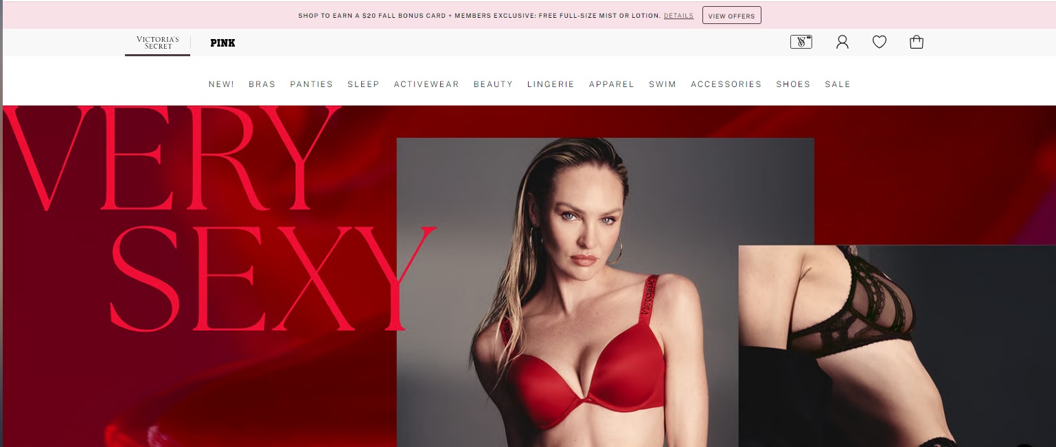 Обзор на интернет-магазин Victoria’s Secret
