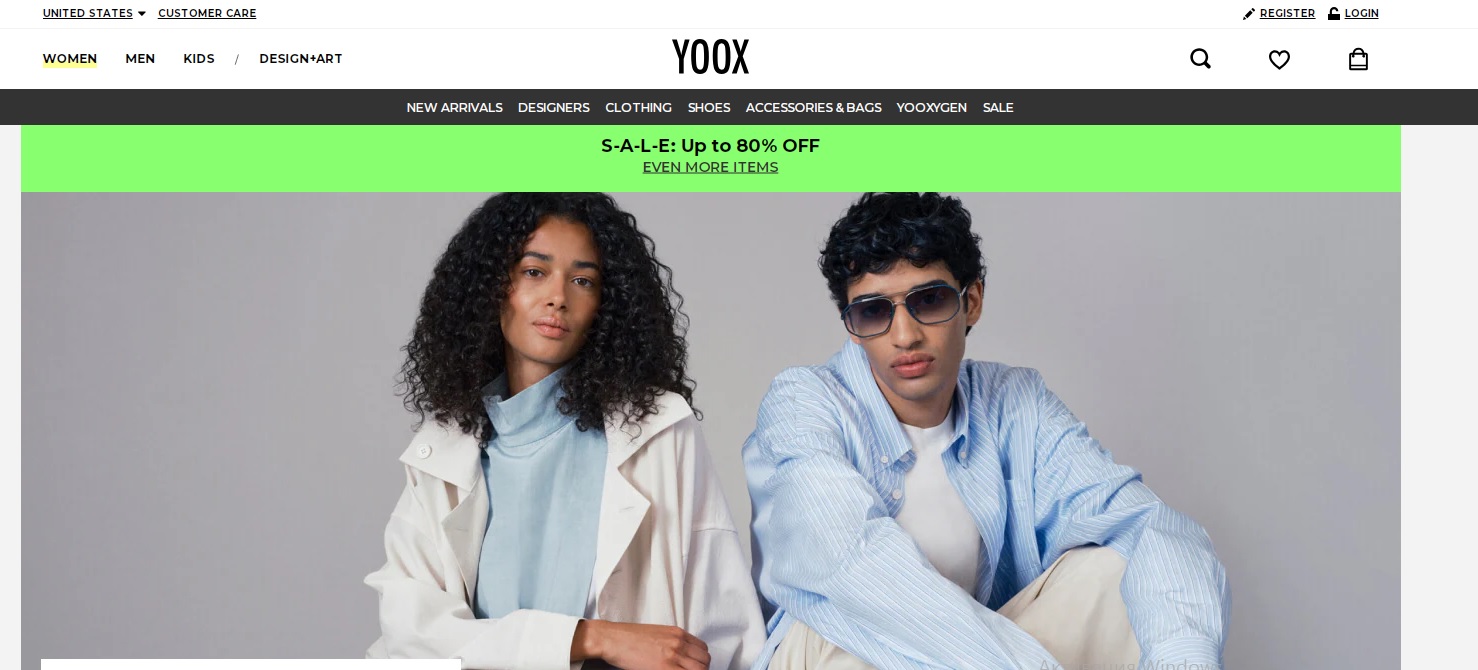 Обзор магазина YOOX