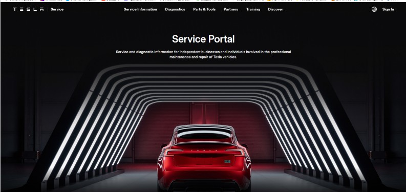 Tesla сервис сайт